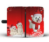 Cute Maltese Christmas Print Wallet Case-Free Shipping - Deruj.com