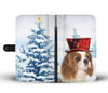 Cavalier King Charles Spaniel Christmas Print Wallet Case-Free Shipping - Deruj.com