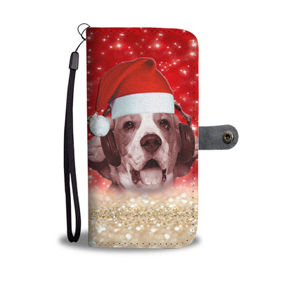 Lovely Beagle On Christmas Print Wallet Case-Free Shipping - Deruj.com
