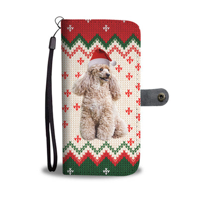 Poodle Dog Christmas Print Wallet Case-Free Shipping - Deruj.com