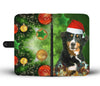 Bernese Mountain Dog On Christmas Print Wallet Case-Free Shipping - Deruj.com
