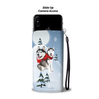 Amazing Siberian Husky Christmas Print Wallet Case-Free Shipping - Deruj.com