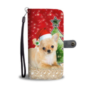 Chihuahua On Christmas Print Wallet Case-Free Shipping - Deruj.com