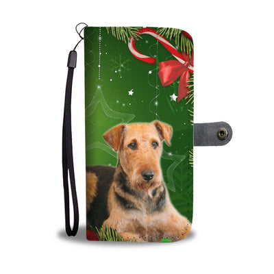 Airedale Terrier On Christmas Wallet Case-Free Shipping - Deruj.com