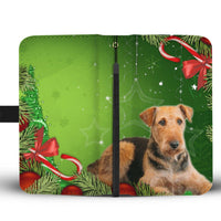 Airedale Terrier On Christmas Wallet Case-Free Shipping - Deruj.com