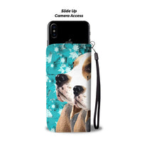 Lovely Beagle Dog Christmas Print 3D Wallet Case-Free Shipping - Deruj.com
