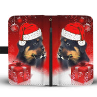 Rottweiler Christmas Print Wallet Case-Free Shipping - Deruj.com