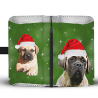 English Mastiff Christmas Print Wallet Case-Free Shipping - Deruj.com
