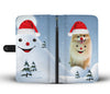 Pomeranian Dog Christmas Print Wallet Case-Free Shipping - Deruj.com