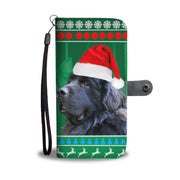 Newfoundland Dog Green Christmas Print Wallet Case-Free Shipping - Deruj.com