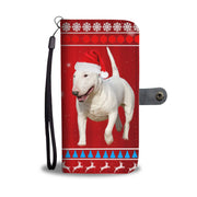 Cute Bull Terrier Christmas Print Wallet Case-Free Shipping - Deruj.com