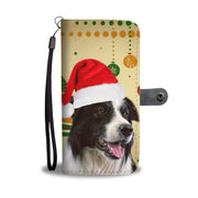 Cute Border Collie Christmas Print Wallet Case-Free Shipping - Deruj.com