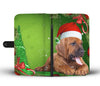 Bloodhound On Christmas Print Wallet Case-Free Shipping - Deruj.com