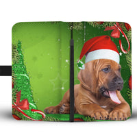 Bloodhound On Christmas Print Wallet Case-Free Shipping - Deruj.com