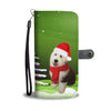 Old English Sheepdog Christmas Green Print Wallet Case-Free Shipping - Deruj.com