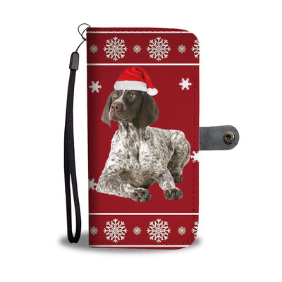 German Shorthaired Pointer Christmas Print Wallet Case-Free Shipping - Deruj.com