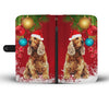 English Cocker Spaniel Christmas Red Print Wallet Case-Free Shipping - Deruj.com