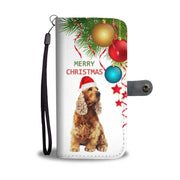 English Cocker Spaniel Christmas Print Wallet Case-Free Shipping - Deruj.com
