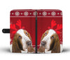 Basset Hound Christmas Print Wallet Case-Free Shipping - Deruj.com