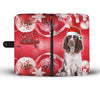 English Springer Spaniel On Christmas Print Wallet Case-Free Shipping - Deruj.com