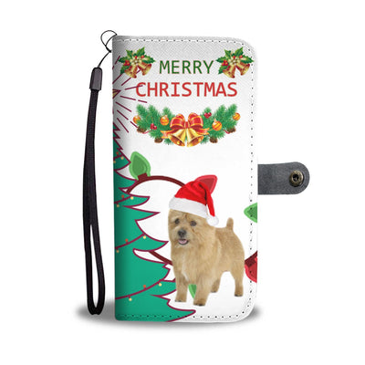 Cute Norwich Terrier Christmas Print Wallet Case-Free Shipping - Deruj.com