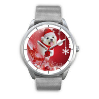 Cute Maltese Dog Christmas Print Wrist Watch-Free Shipping - Deruj.com
