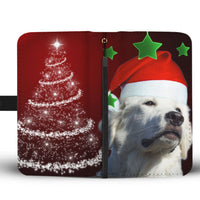 Great Pyrenees On Christmas Print Wallet Case-Free Shipping - Deruj.com