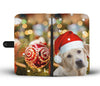 Labrador Retriever On Christmas Print Wallet Case-Free Shipping - Deruj.com