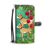 Brown Eskimo Dog Art Christmas Print Wallet Case-Free Shipping - Deruj.com
