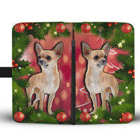 Cute Chihuahua Dog Christmas Print Wallet Case-Free Shipping - Deruj.com