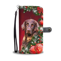 German Longhair Dog Christmas Print Wallet Case-Free Shipping - Deruj.com