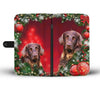 German Longhair Dog Christmas Print Wallet Case-Free Shipping - Deruj.com