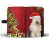 Old English Sheepdog On Christmas Print Wallet Case-Free Shipping - Deruj.com