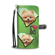 Cute Pomeranian Dog Print Wallet Case-Free Shipping-SC State - Deruj.com