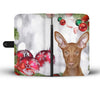 Pharaoh Hound On Christmas Print Wallet Case-Free Shipping - Deruj.com