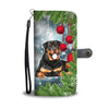 Rottweiler Dog Art Christmas Print Wallet Case-Free Shipping - Deruj.com