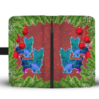 Cute Yorkie Art Christmas Print Wallet Case-Free Shipping - Deruj.com