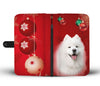 Cute Samoyed Dog On Christmas Wallet Case-Free Shipping - Deruj.com