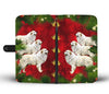 Great Pyrenees Dog Art Christmas Print Wallet Case-Free Shipping - Deruj.com