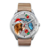 Boxer Dog On Christmas Florida Wrist Watch-Free Shipping - Deruj.com