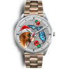 Boxer Dog On Christmas Florida Wrist Watch-Free Shipping - Deruj.com