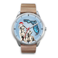 Cute Dalmatian On Christmas Florida Wrist Watch-Free Shipping - Deruj.com