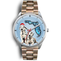 Cute Dalmatian On Christmas Florida Wrist Watch-Free Shipping - Deruj.com