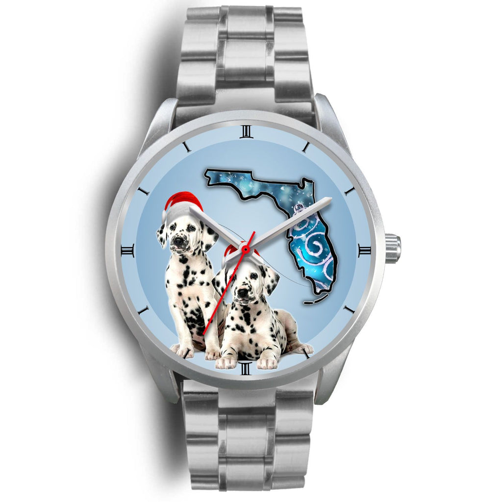 Cute Dalmatian On Christmas Florida Wrist Watch-Free Shipping - Deruj.com