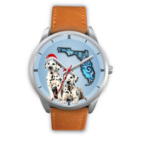 Cute Dalmatian On Christmas Florida Wrist Watch-Free Shipping - Deruj.com