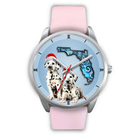 Cute Dalmatian On Christmas Florida Wrist Watch-Free Shipping - Deruj.com