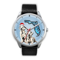 Cute Dalmatian On Christmas Florida Wrist Watch-Free Shipping - Deruj.com