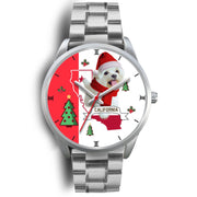 Cute Maltese Dog California Christmas Special Wrist Watch-Free Shipping - Deruj.com