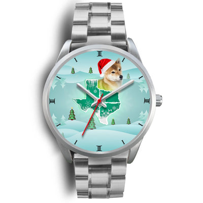 Shiba Inu Dog Texas Christmas Special Wrist Watch-Free Shipping - Deruj.com