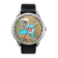 Maltese Dog New York Christmas Special Wrist Watch-Free Shipping - Deruj.com
